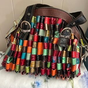 Sibalasi Women’s Multicolor Bag Designer Purse Bohemian Large Tote